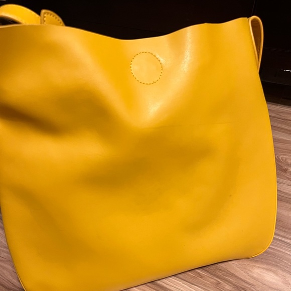 Handbags - Yellow leather bag